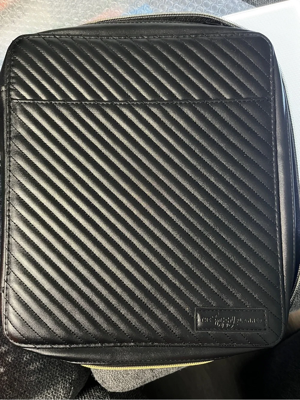 The Happy Planner Black Quilted Zip Binder Case